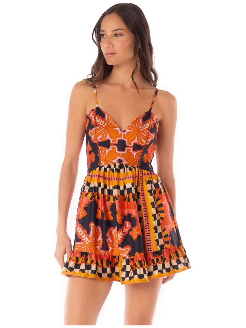 NWT Maaji Women's Racing Palms Amarin Mini Dress Medium M